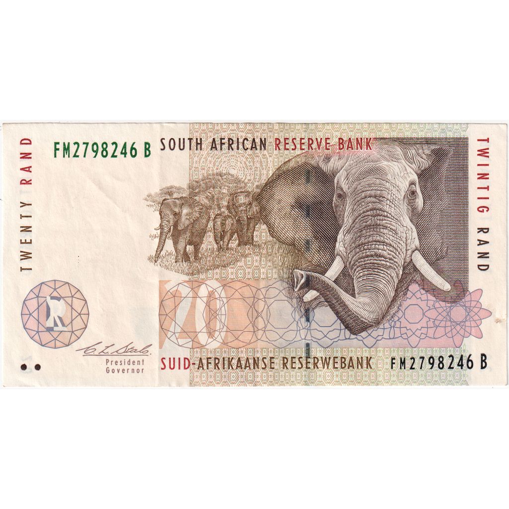 South Africa, 20 Rand, AU(55-58)