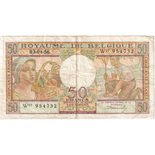 Belgium, 50 Francs, 1956-04-03, VF(30-35)