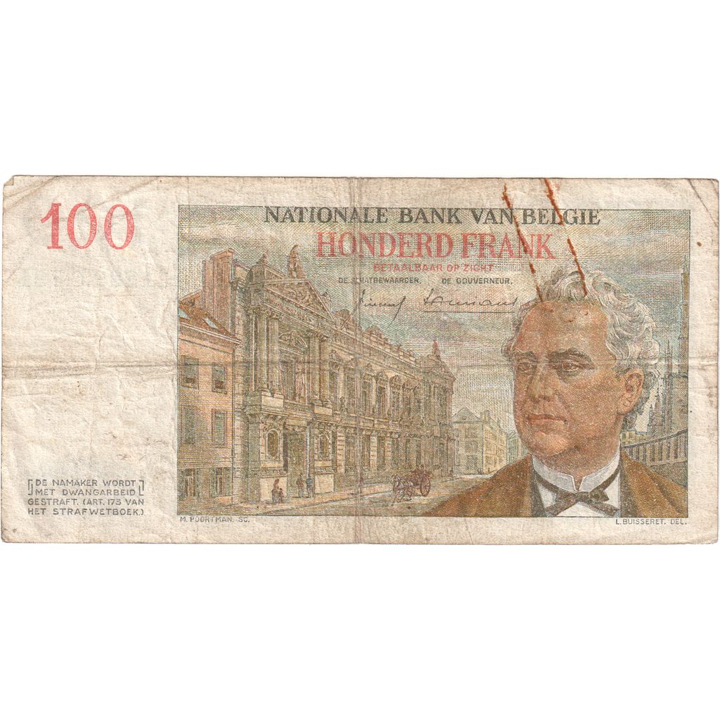 Belgio, 100 Francs, 1958-05-09, MB