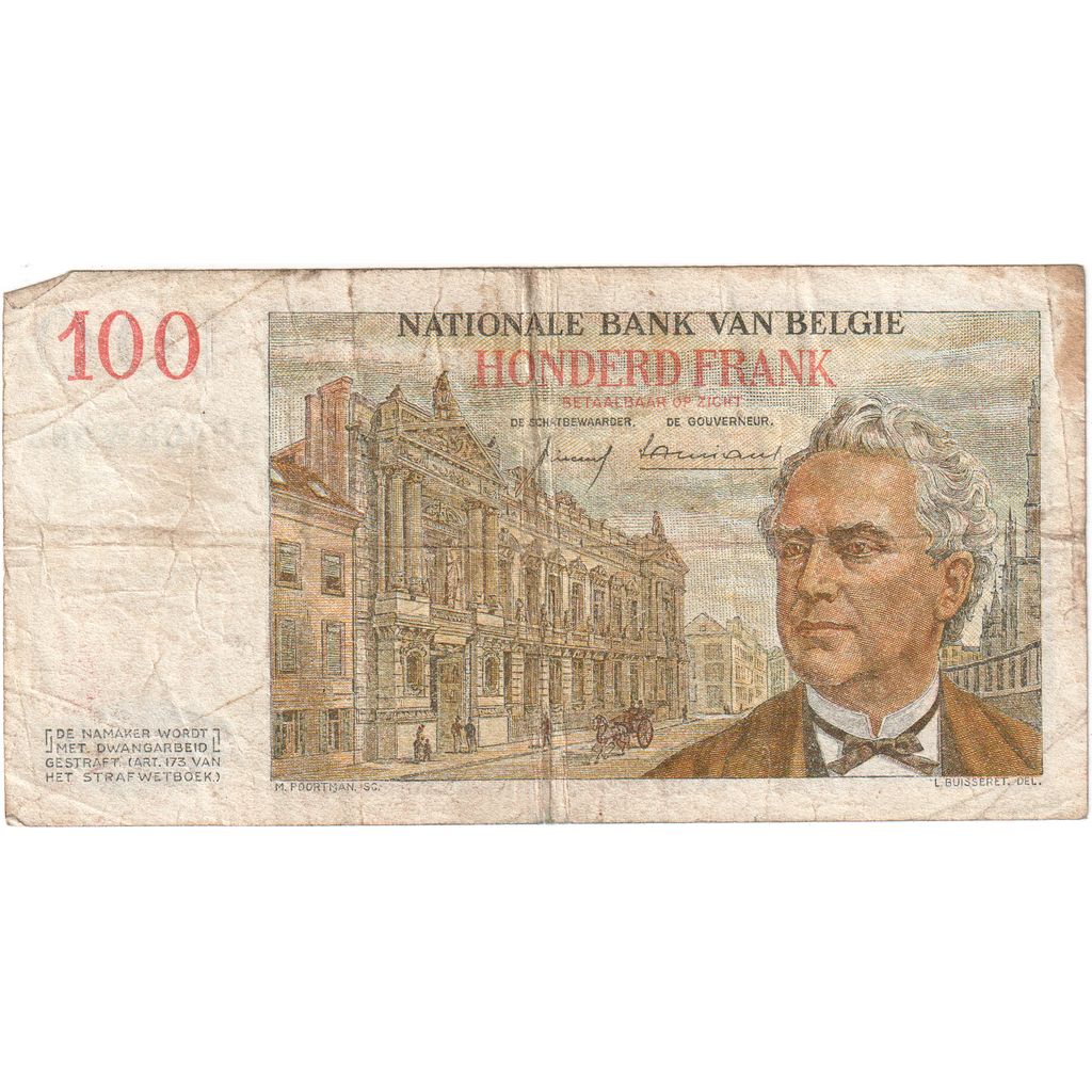Belgien, 100 Francs, 1959-01-19, S