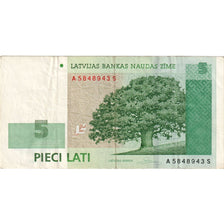 Latvia, 5 Lati, S+