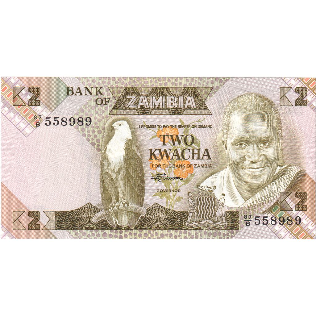 Zambia, 2 Kwacha, NIEUW