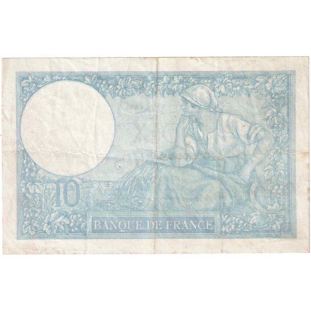 France, 10 Francs, Minerve, 1941-01-02, A.82952, TTB