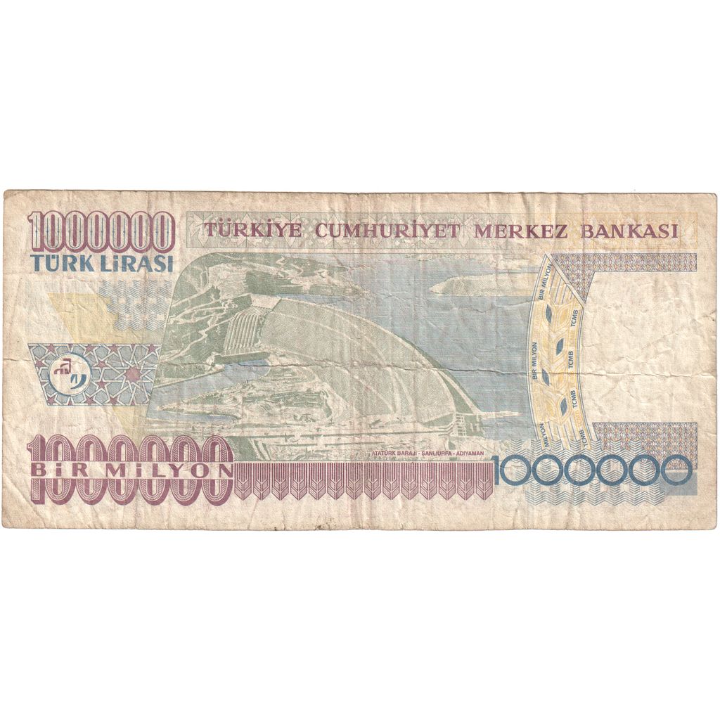 Turquia, 1,000,000 Lira, VF(20-25)
