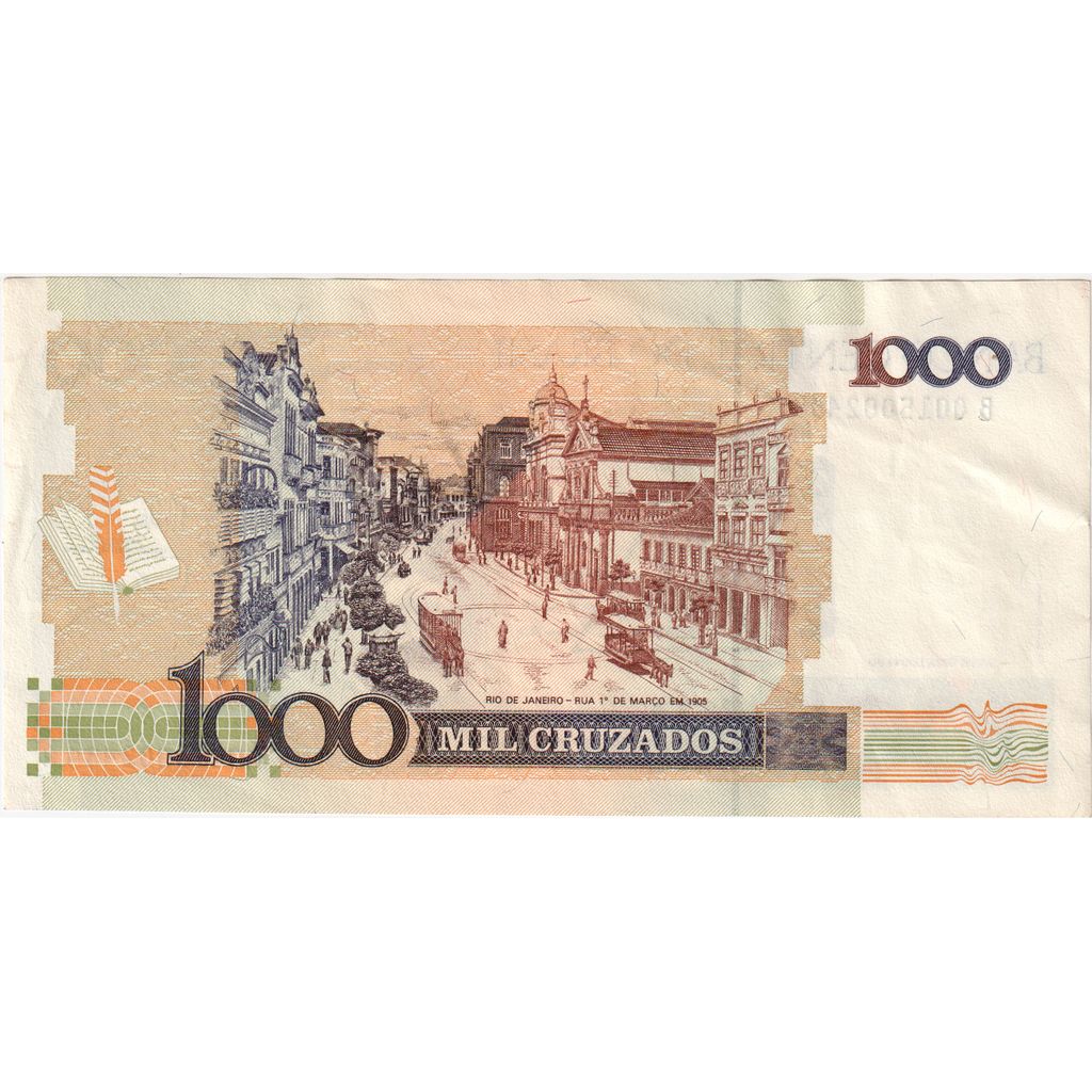 Brasilien, 1 Cruzado Novo on 1000 Cruzados, VZ