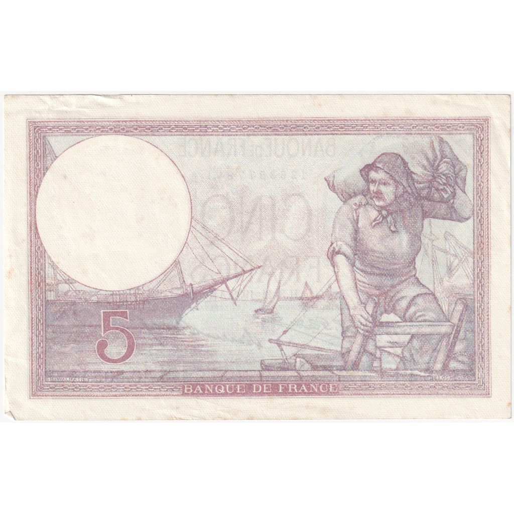 Francia, 5 Francs, Violet, 1932-11-03, C.50544, SPL-