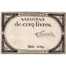 France, 5 Livres, 10 brumaire de l'an 2 - (31 octobre 1793), SERIE 21293