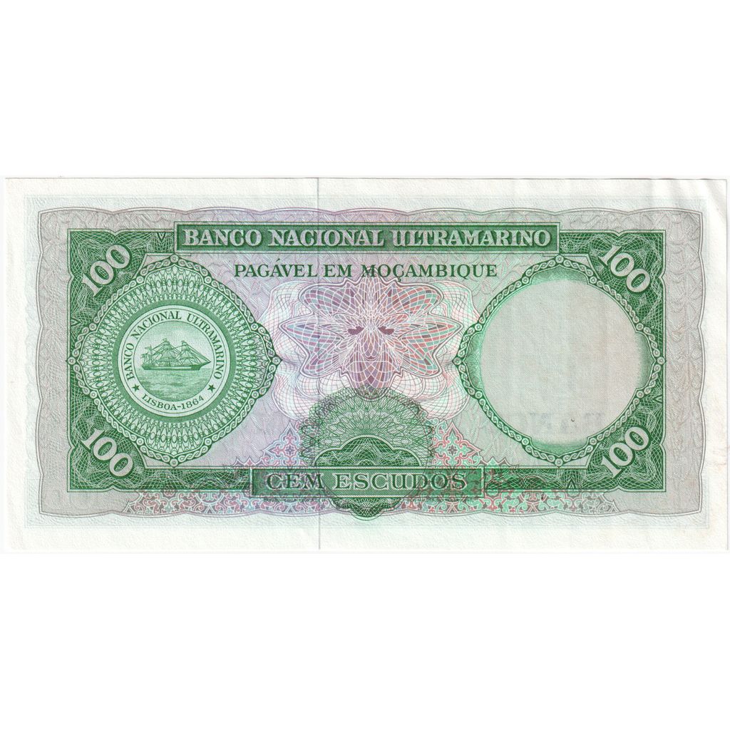 Mozambique, 100 Escudos, 1961-03-27, AU(55-58)