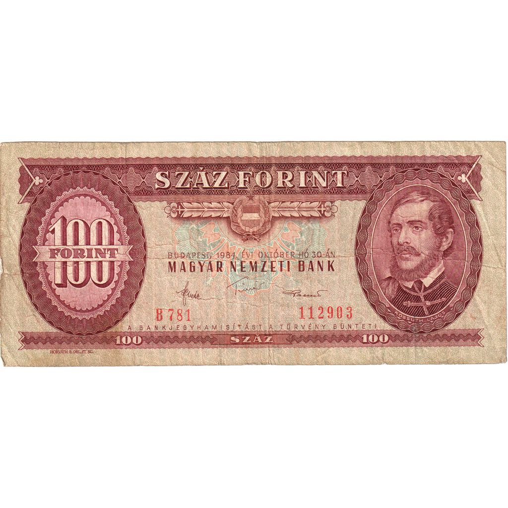 Ungarn, 100 Forint, 1984-10-30, S+