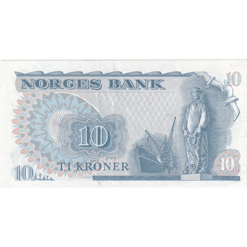 Norvegia, 10 Kroner, Undated (1979), FDS