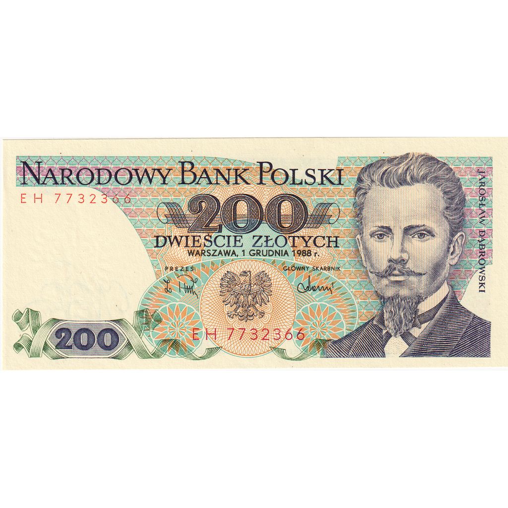 Polen, 200 Zlotych, 1988-12-01, UNZ