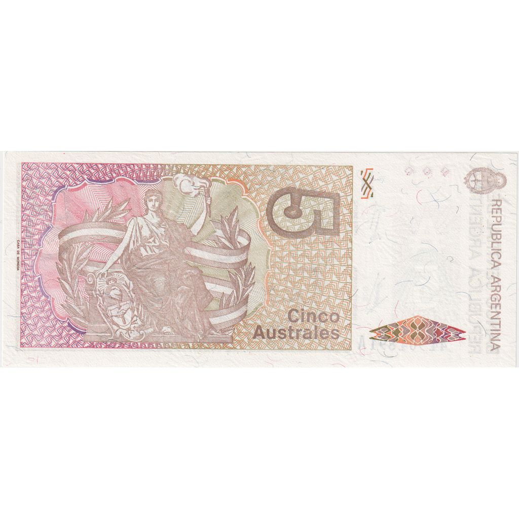 Argentinien, 5 Australes, UNZ