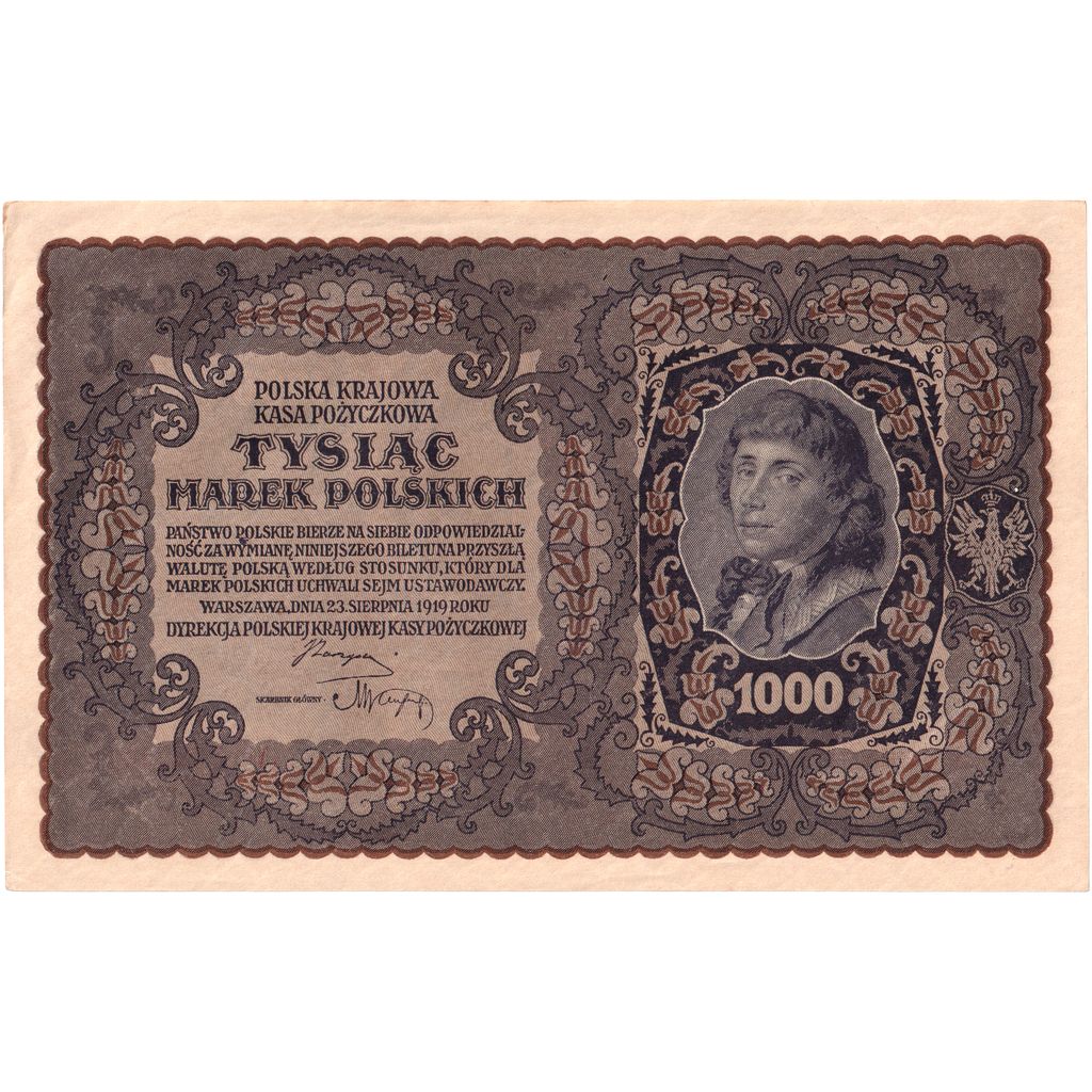 Polen, 1000 Marek, 1919-08-23, VZ