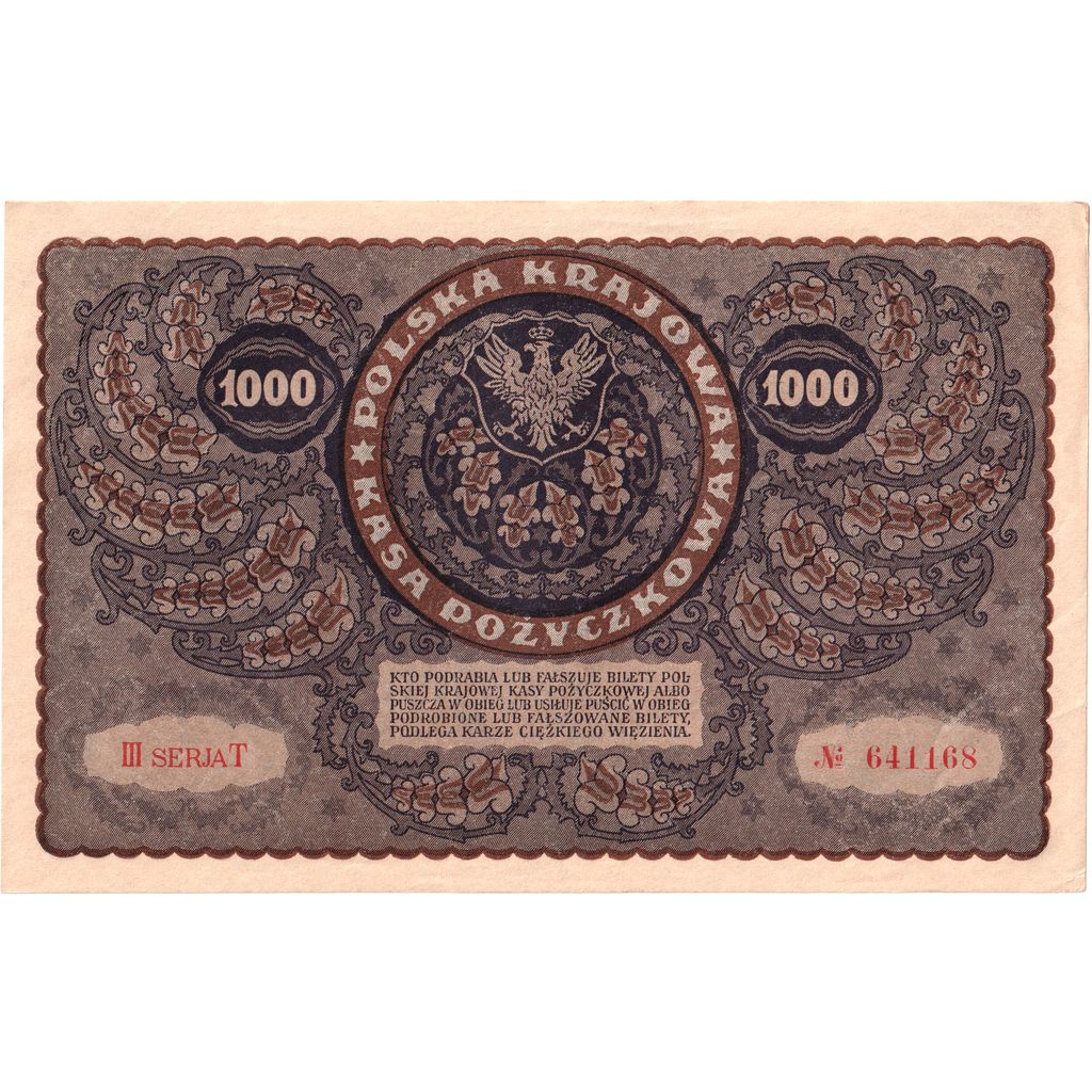 Polen, 1000 Marek, 1919-08-23, VZ