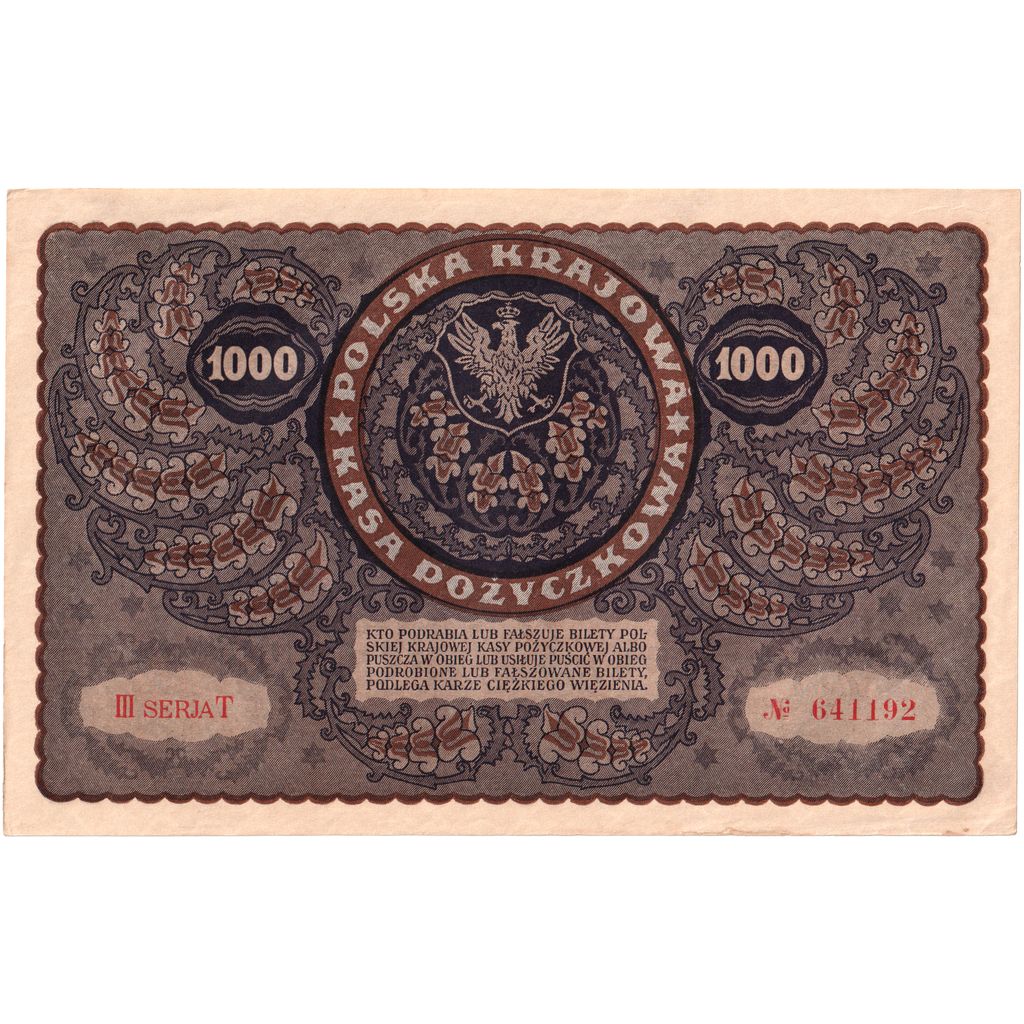 Polonia, 1000 Marek, 1919-08-23, SPL-