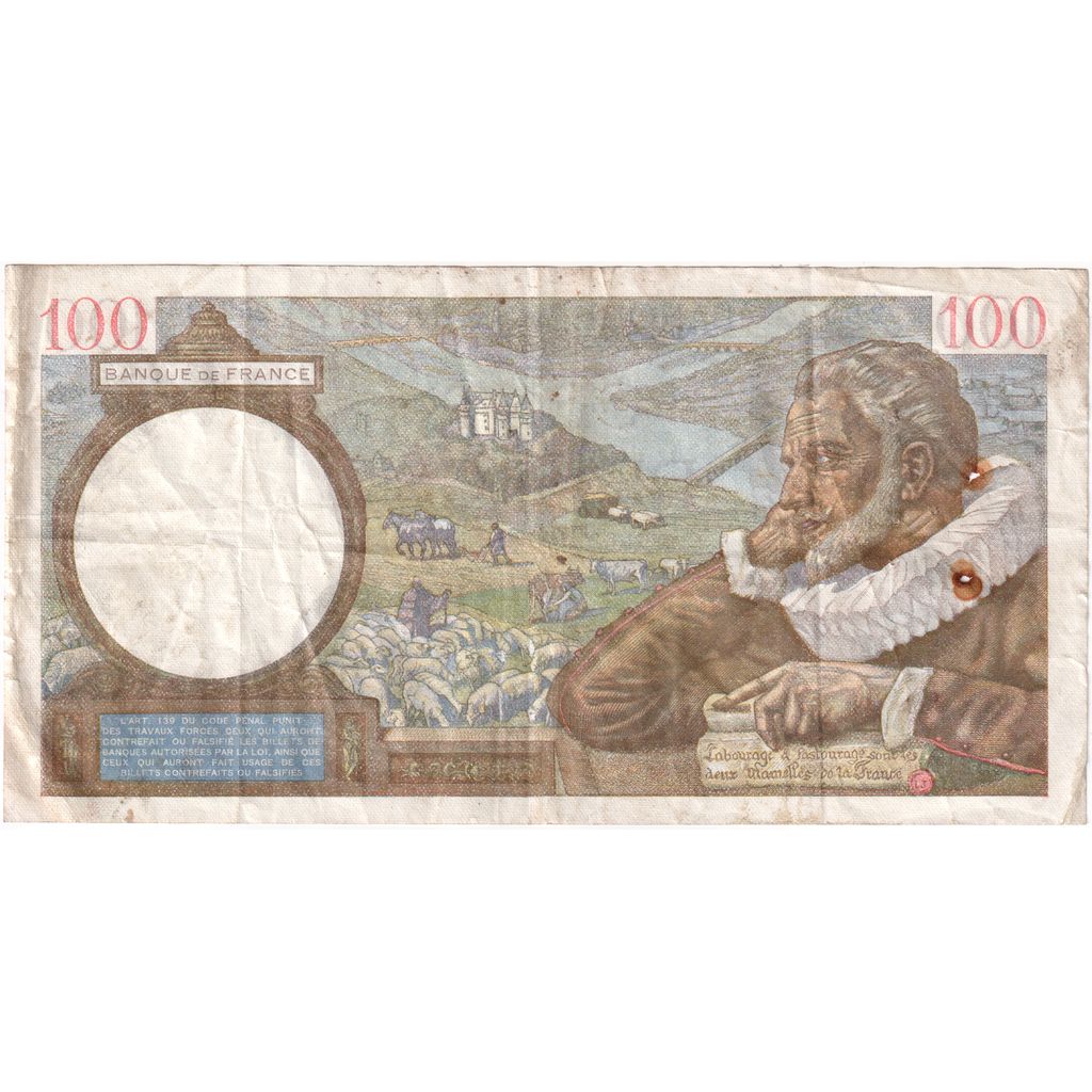 Francia, 100 Francs, Sully, 1941-10-30, F.25136, MB