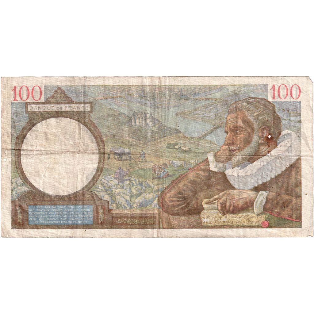 Francia, 100 Francs, Sully, 1941-02-20, L.19615, MB