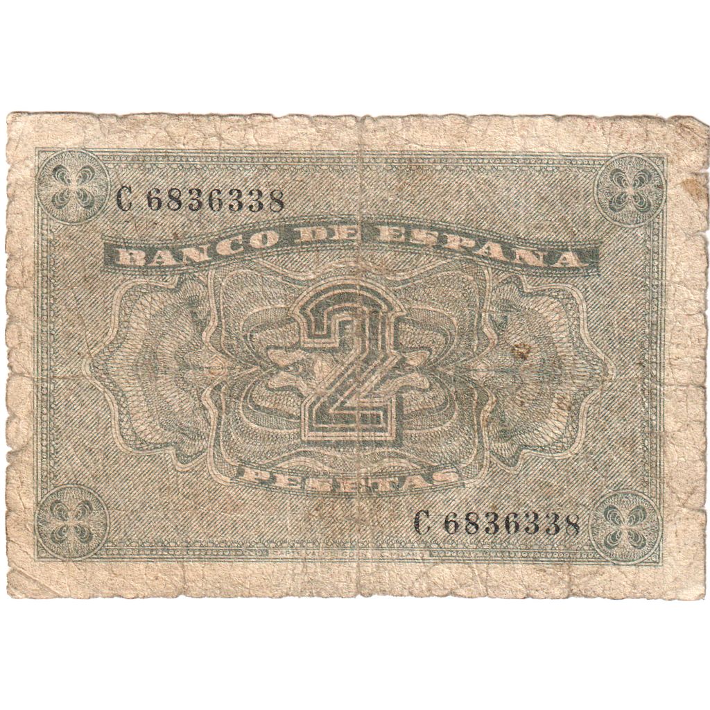 Spagna, 2 Pesetas, MB