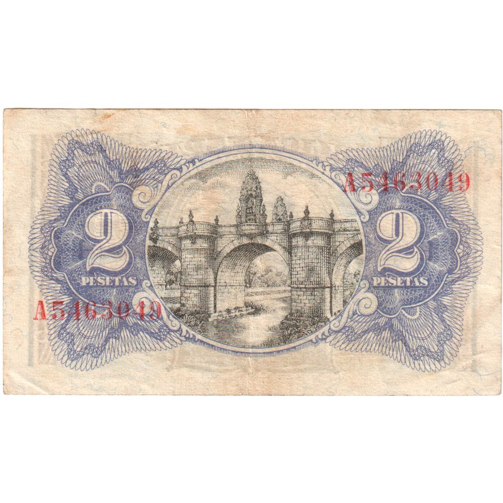 Spagna, 2 Pesetas, MB+
