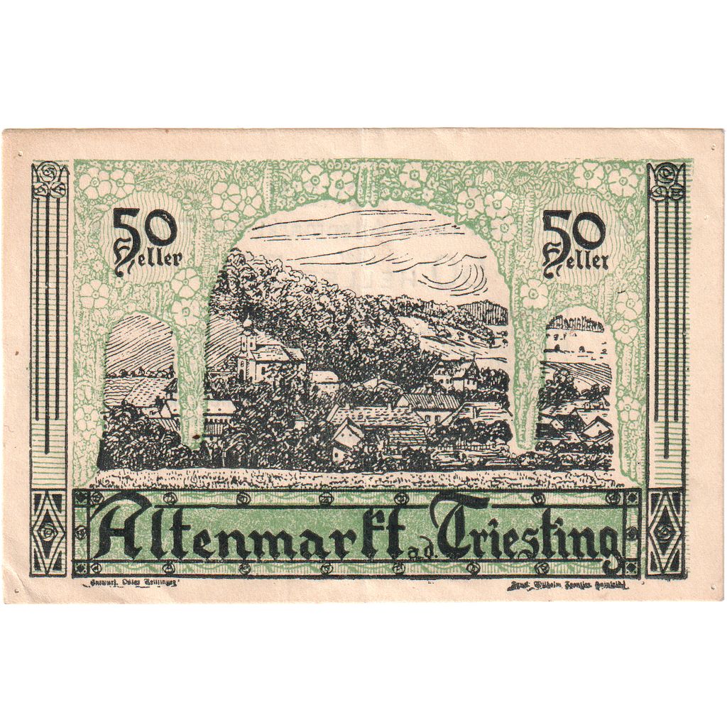 Autriche, Altenmarkt, 50 Heller, 1920-05-09, SPL