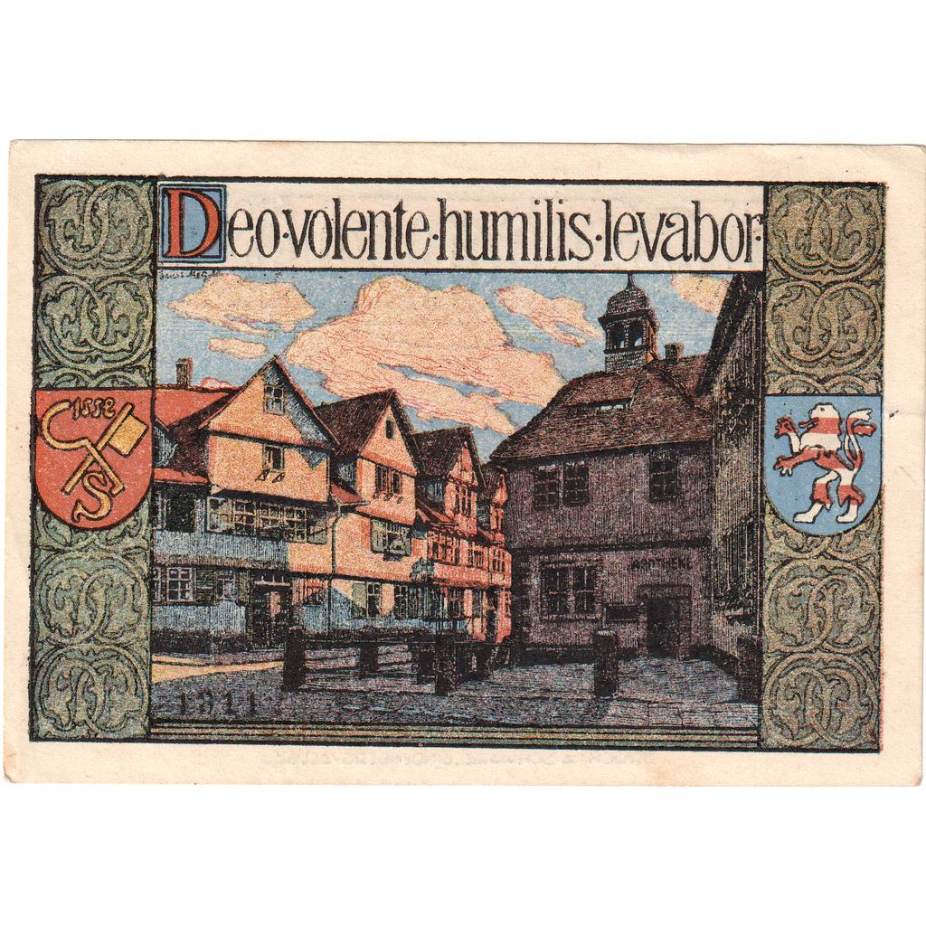 Biljet, Duitsland, Sooden a.d. Werra, Bad Gemeinde, 10 Pfennig, rue, undated
