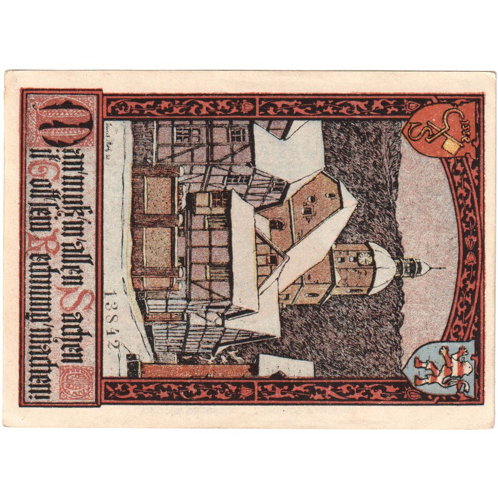 Banknot, Niemcy, Sooden a.d. Werra, Bad Gemeinde, 25 Pfennig, Eglise, undated