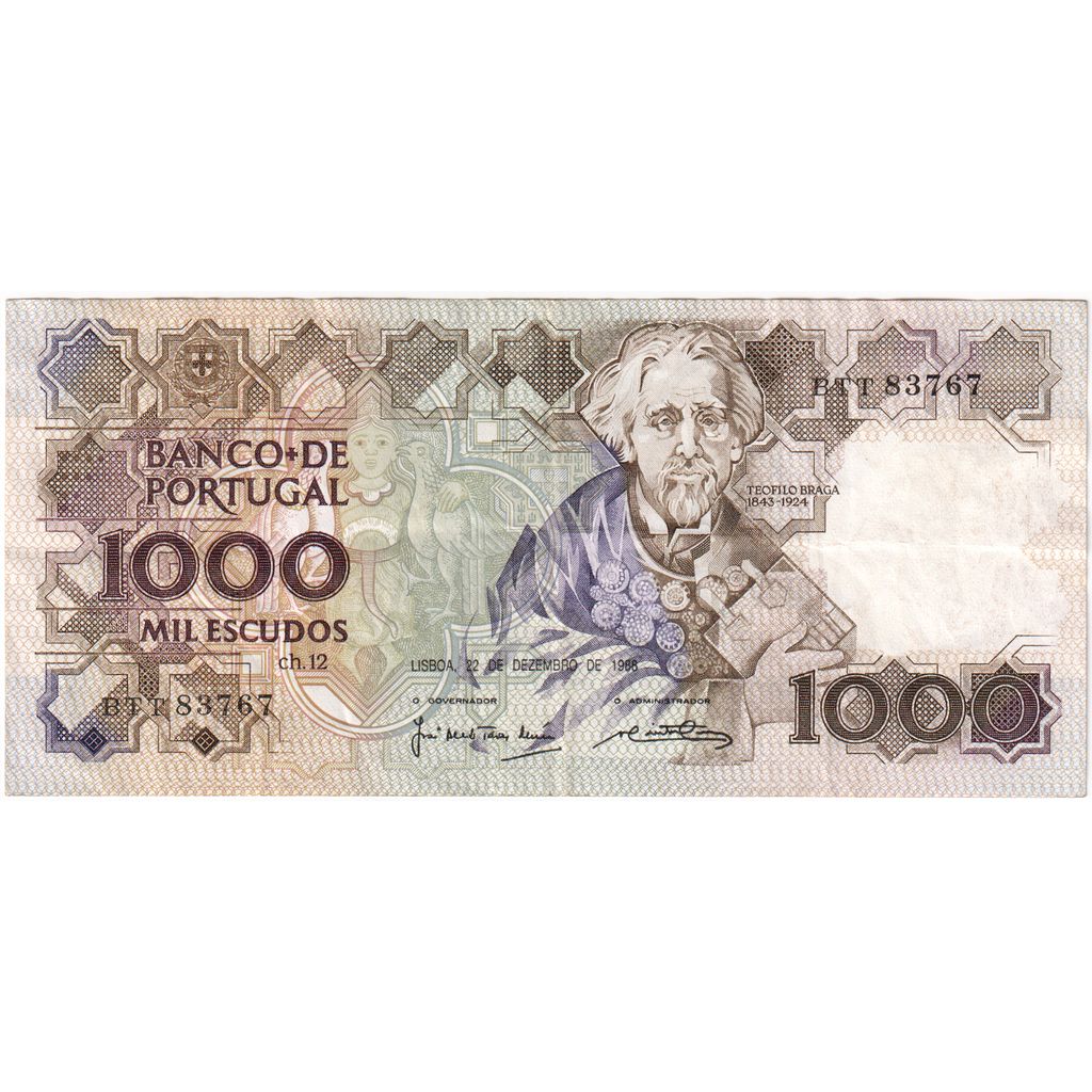 Portugal, 1000 Escudos, 1987-09-03, EF(40-45)