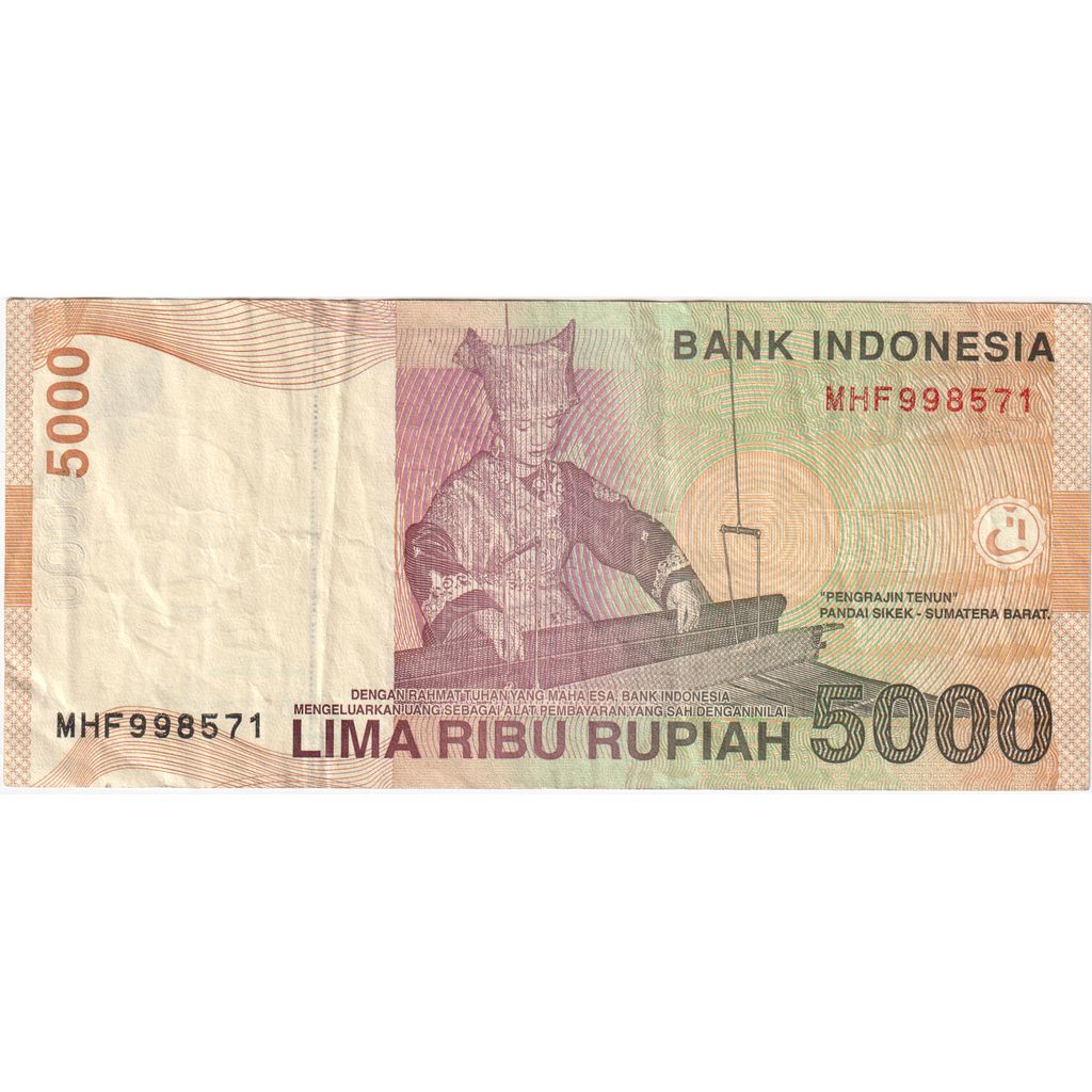 Indonésia, 5000 Rupiah, EF(40-45)