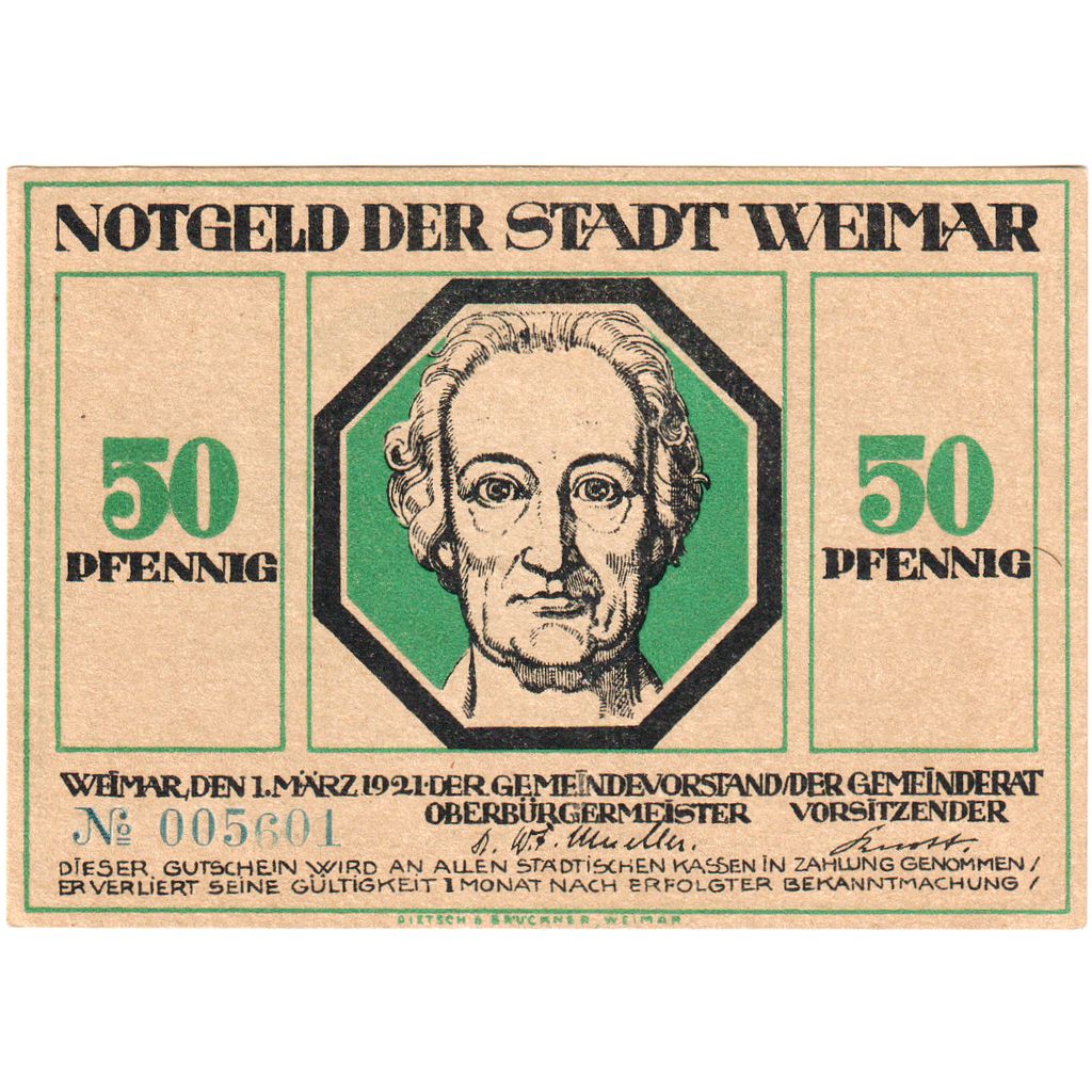 Alemania, Weimar, 50 Pfennig, 1921-03-01, MBC
