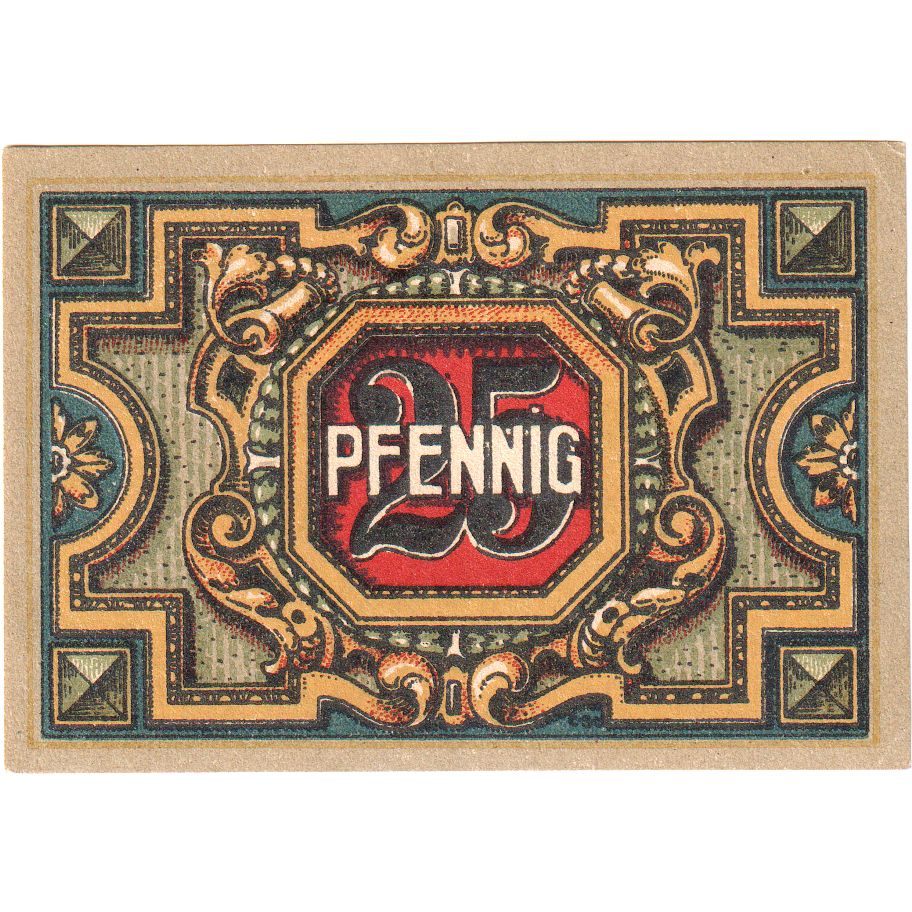 Niemcy, Trostberg, 25 Pfennig, UNC(63)