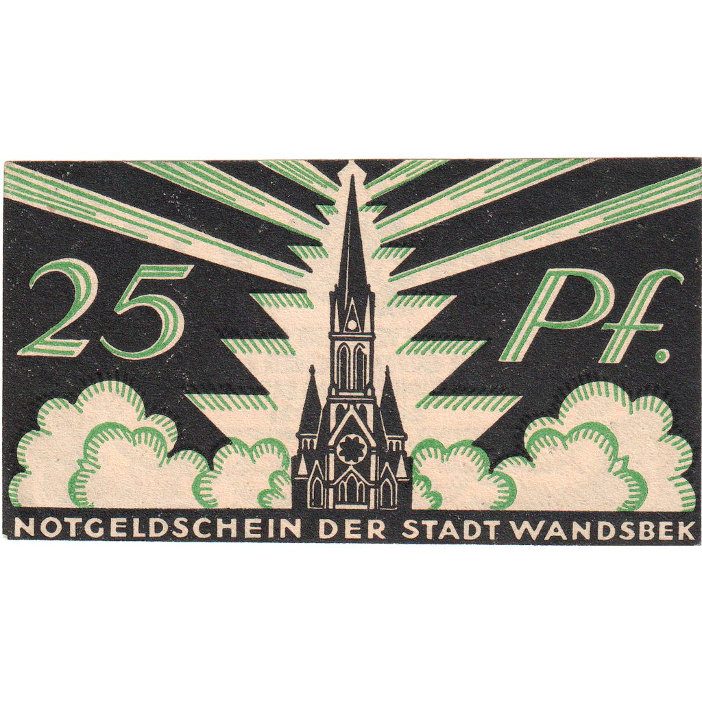 Allemagne, Wandsbek, 25 Pfennig, 1921-01, SPL