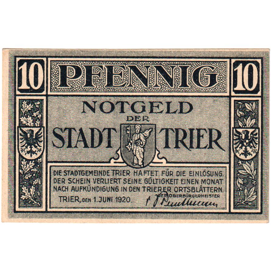 Alemania, Trier, 10 Pfennig, 1920-06-01, SC