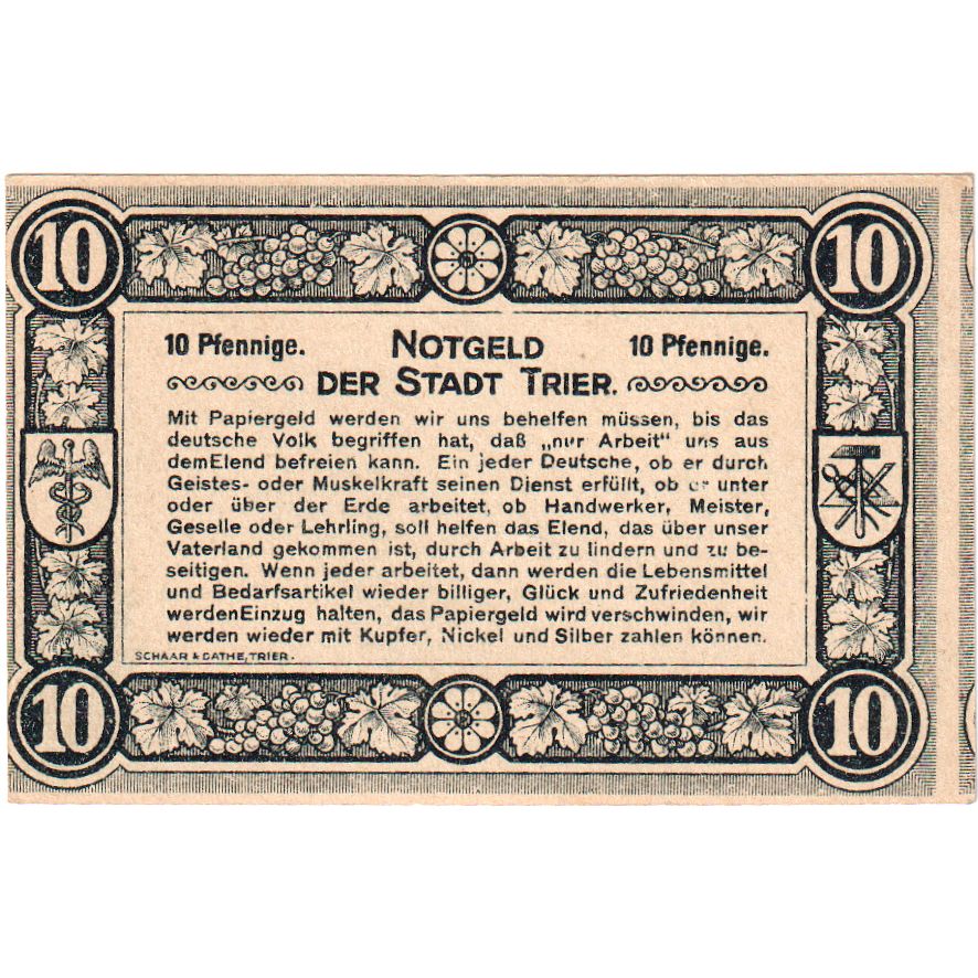 Alemania, Trier, 10 Pfennig, 1920-06-01, SC