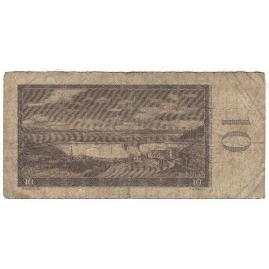 Geldschein, Tschechoslowakei, 10 Korun, 1960, KM:88a, SGE
