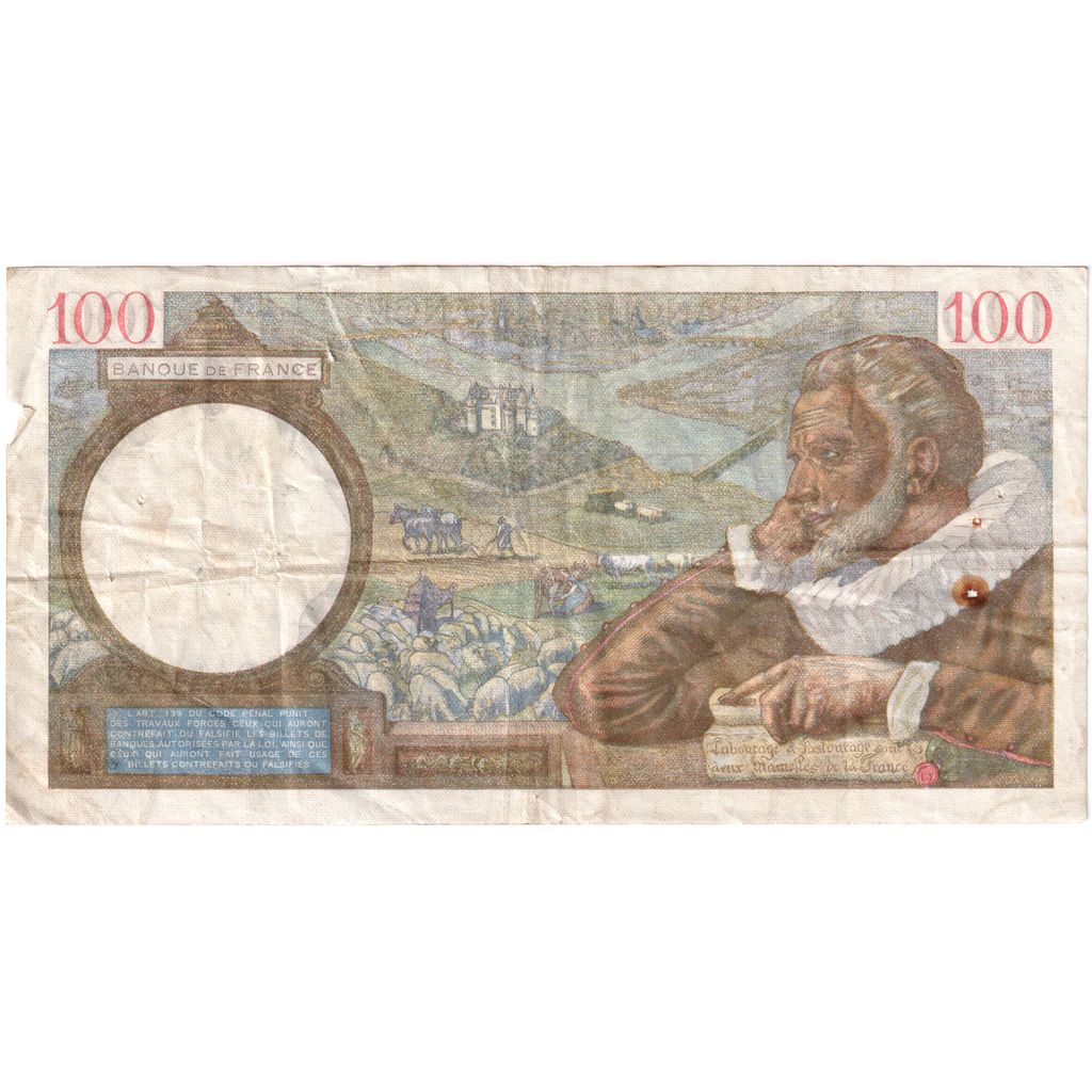 Frankrijk, 100 Francs, Sully, 1940-10-24, L.15448, TB+
