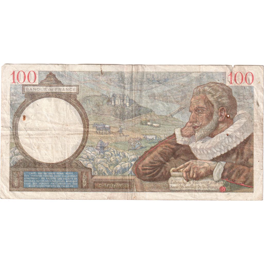 Francia, 100 Francs, Sully, 1939-11-30, H.4554, MB