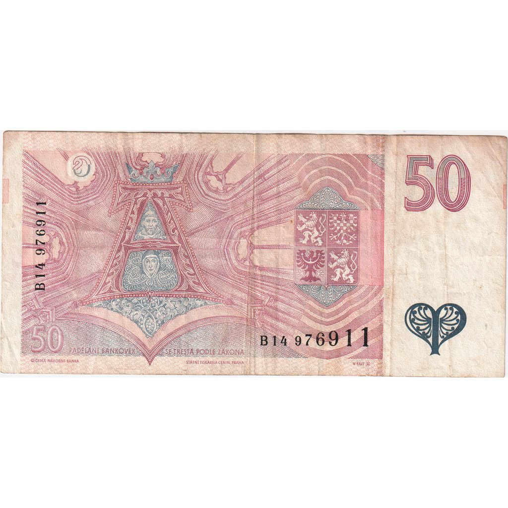 Czech Republic, 50 Korun, VF(20-25)