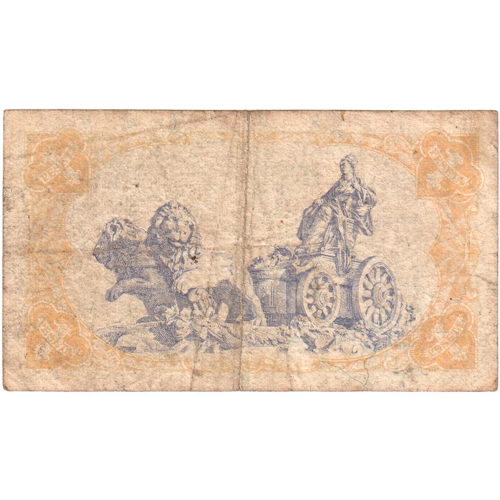 Banconote, Spagna, 1 Peseta, 1937-1938, KM:94, 1937, MB