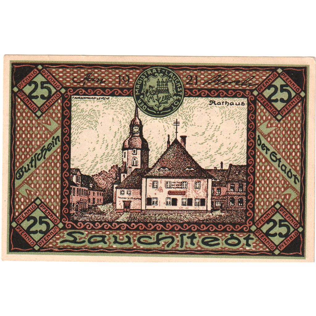 Duitsland, 25 Pfennig, Lauchstedt, SPL
