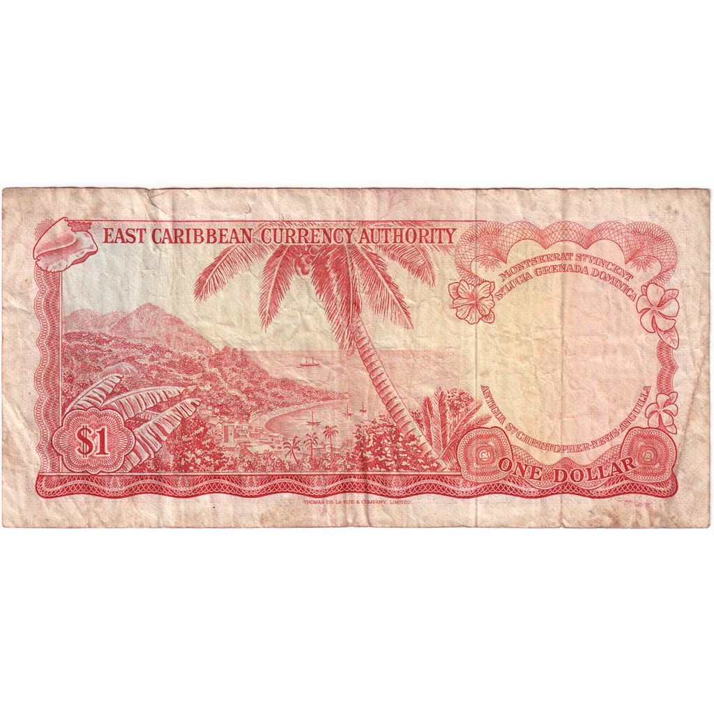 East Caribbean States, 1 Dollar, VF(30-35)