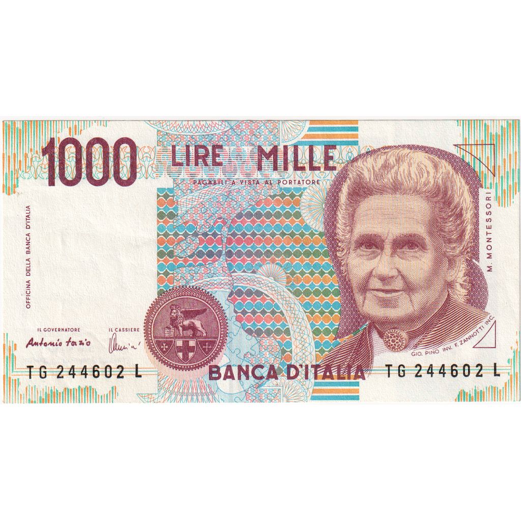 Italia, 1000 Lire, 1990-10-03, SC