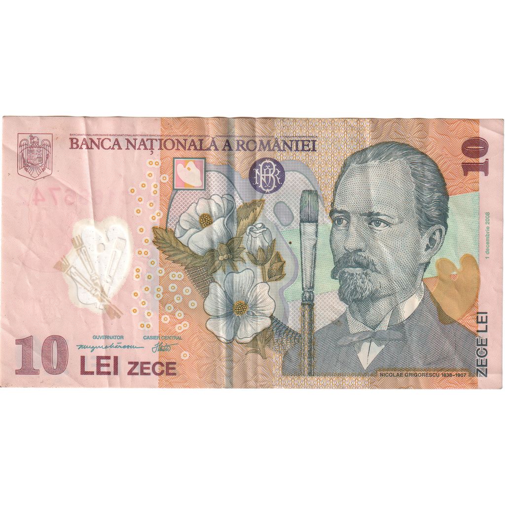 Romania, 10 Lei, 2008-12-01, BB