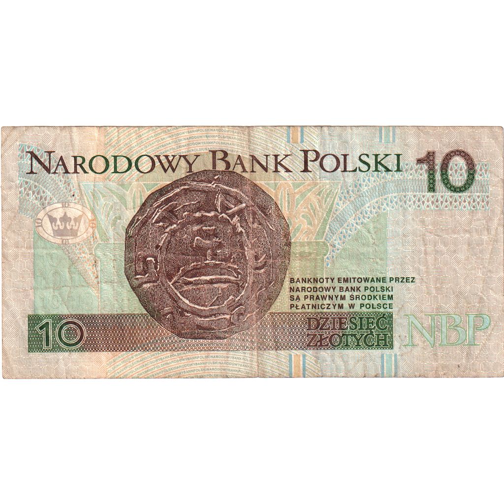 Nota, Polónia, 10 Zlotych, 1994, 1994-03-25, KM:173a, EF(40-45)