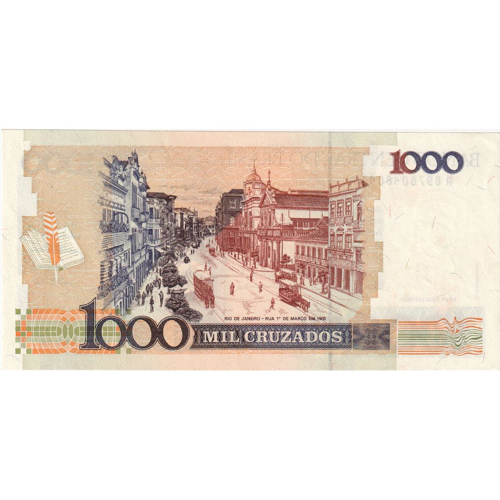 Brasilien, 1000 Cruzados, KM:213b, UNZ