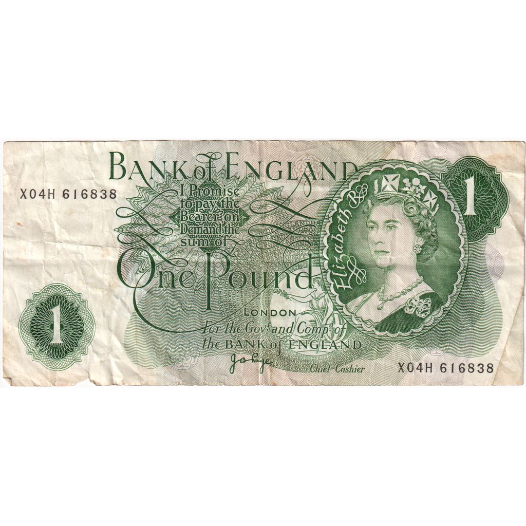 Grande-Bretagne, 1 Pound, 1970-1977, TB+