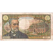 France, 5 Francs, Pasteur, 1966-05-05, J.11, VF(30-35)