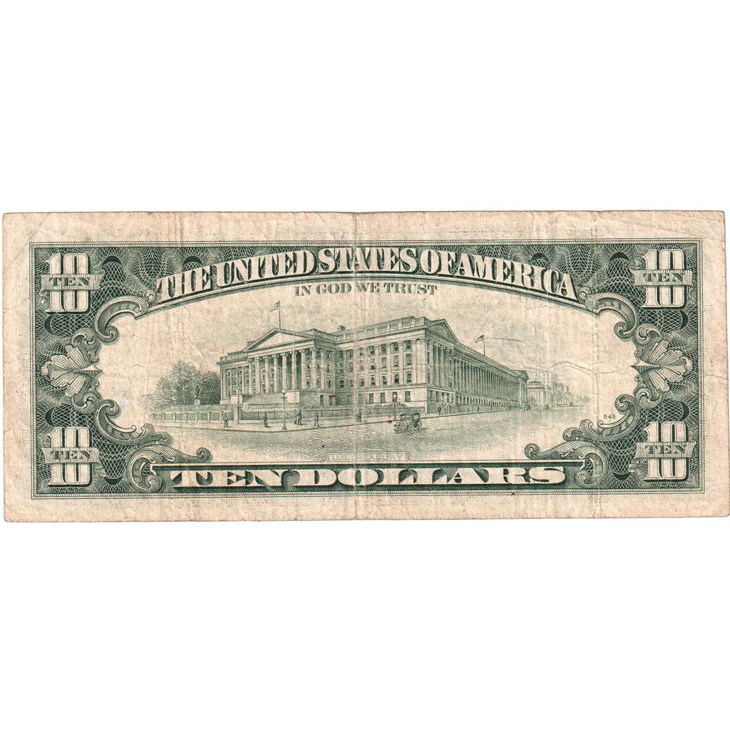 USA, 10 Dollars, VF(30-35)