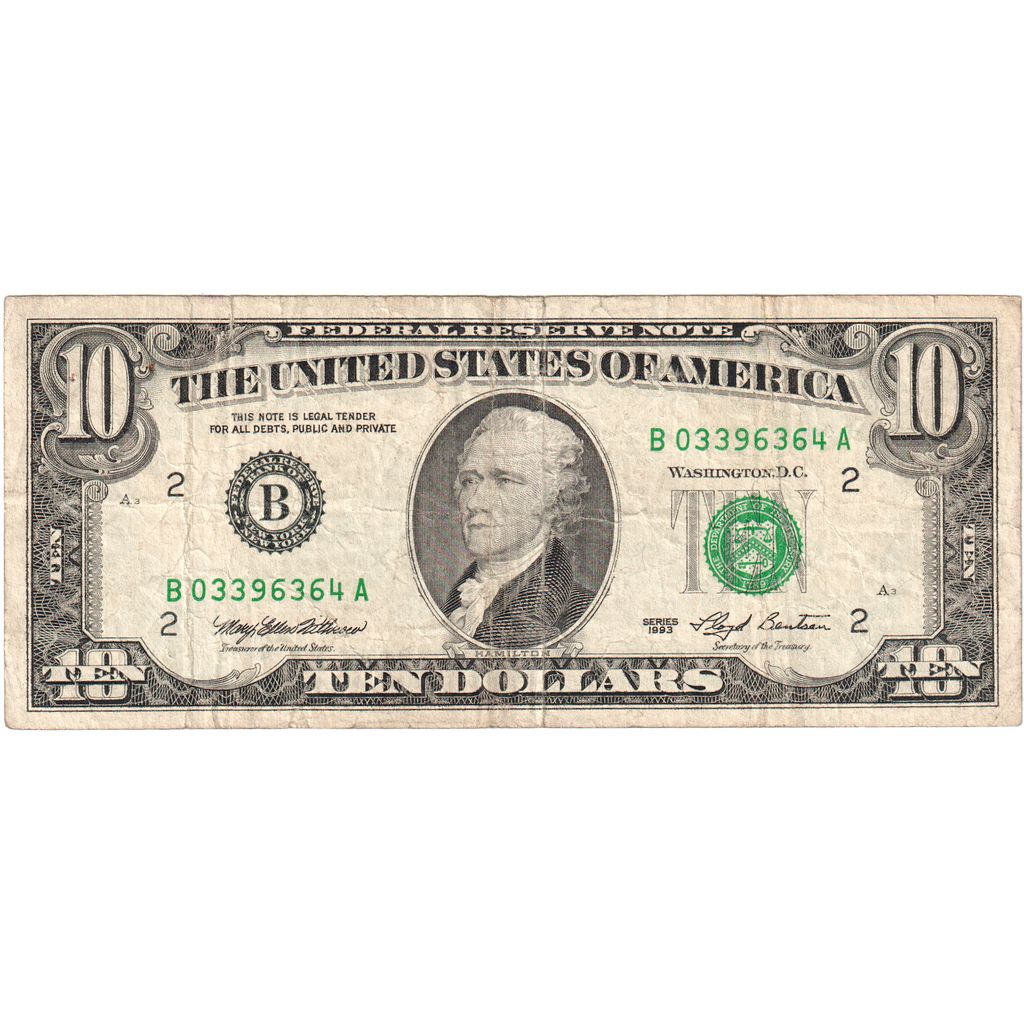 United States, 10 Dollars, VF(30-35)