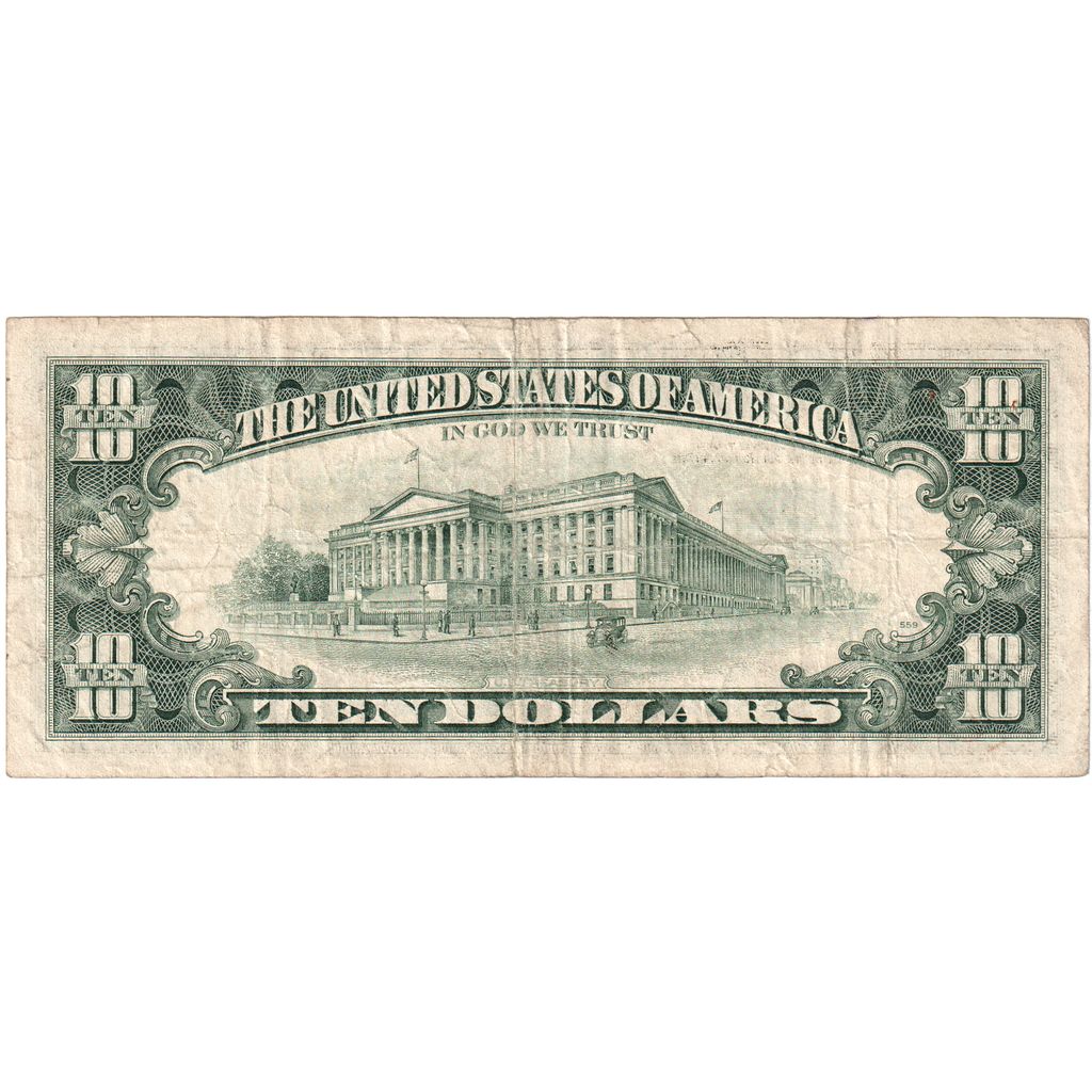 United States, 10 Dollars, VF(30-35)
