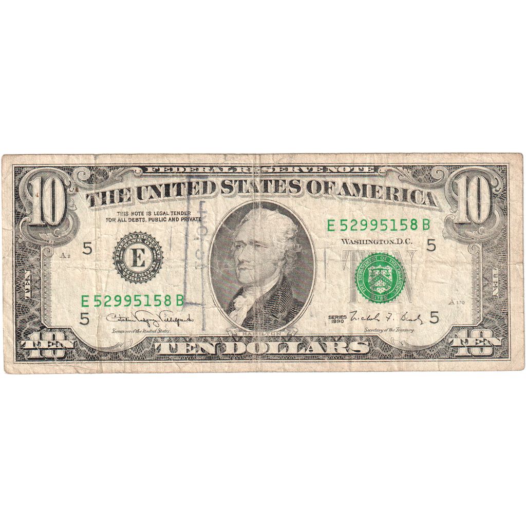 Estados Unidos, 10 Dollars, BC
